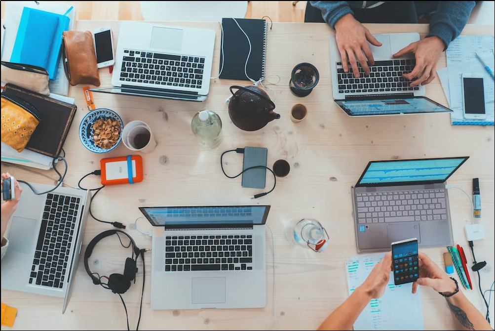 A team of digital marketers
