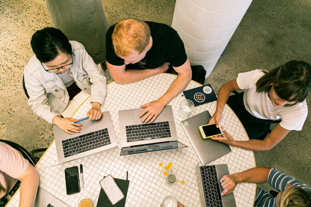 Digital marketers creating a digital marketing strategy