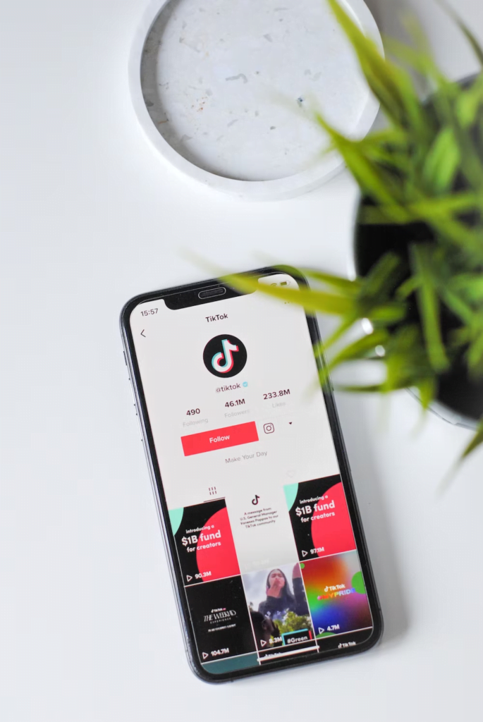 The official TikTok account profile