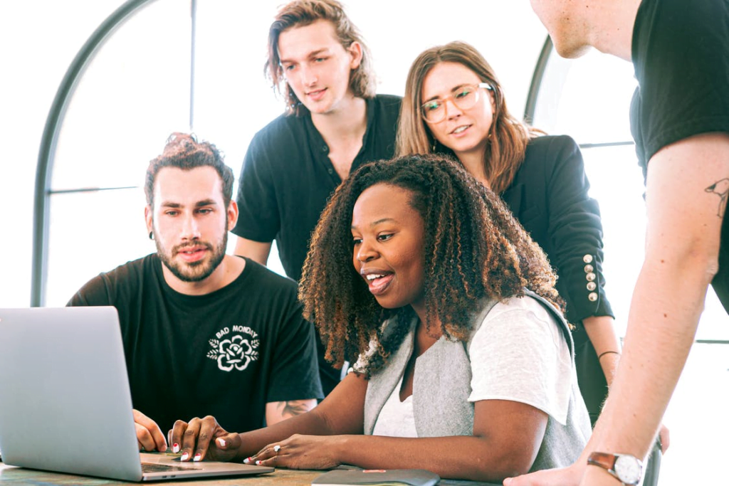 A team of digital marketers