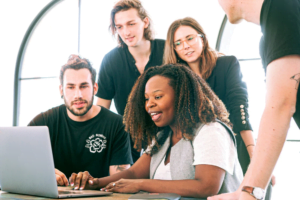 A team of digital marketers