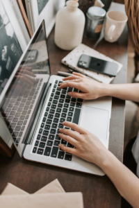 A marketer working on off-site SEO