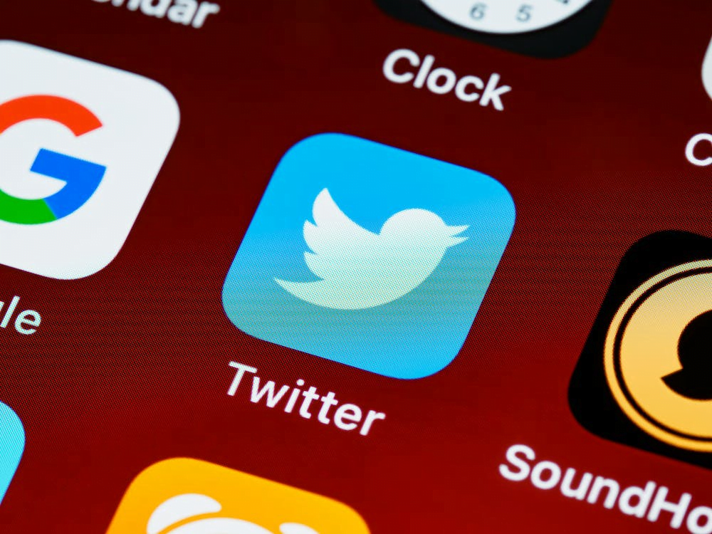 The Twitter application on a smartphone