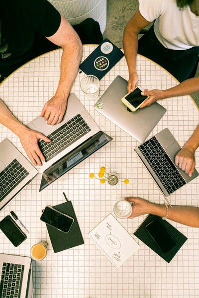A team of digital marketers