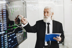 man discussing improvements in metrics from white-label agency tools