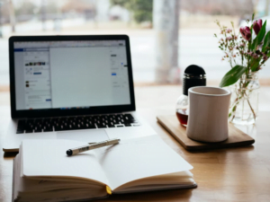 A copywriter creating content for a niche industry