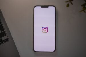 Instagram app opening on a phone