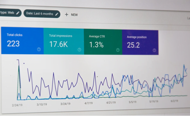 SEO analytics charts