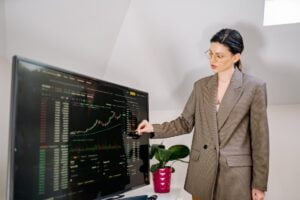 Professional evaluating social signals insights obtained from white-label agency tools
