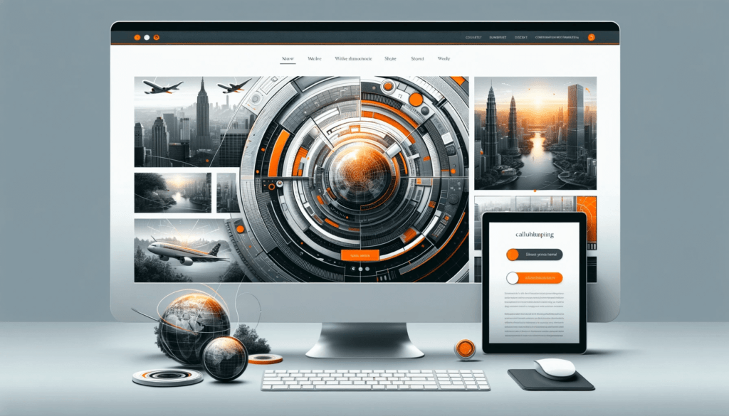 Example of modern responsive website