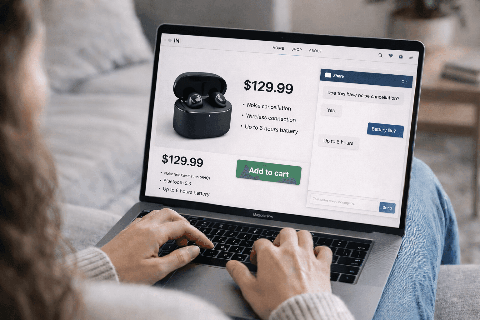 WEBSITE Chat AI Agent - Shopify